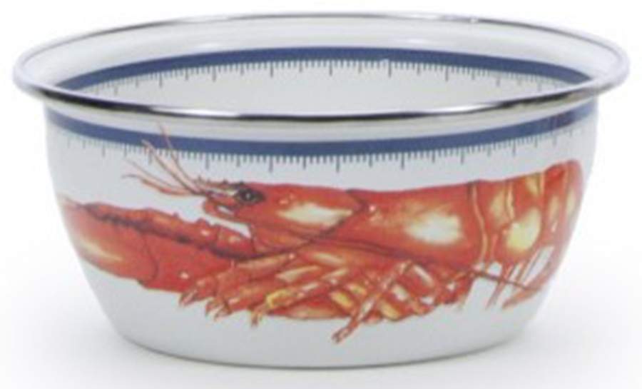 Lobster Enamelware Individual Salad Bowl by Golden Rabbit Enamelware-1