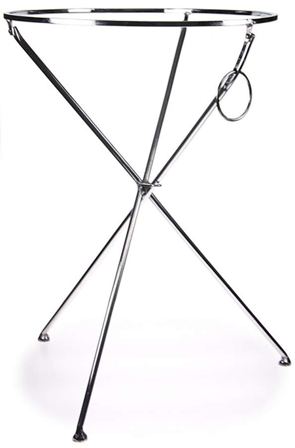 Shrimp Enamelware Collapsible Table Stand for 20" Round Tray by Golden Rabbit Enamelware-1