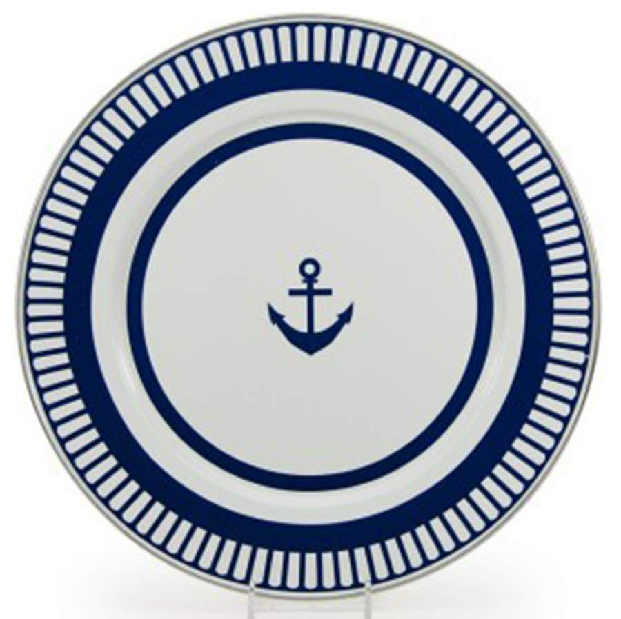 Eden Roc Service Plate (Charger) by Golden Rabbit Enamelware-1