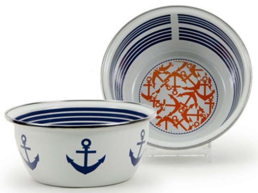 Eden Roc Individual Salad Bowl by Golden Rabbit Enamelware-1