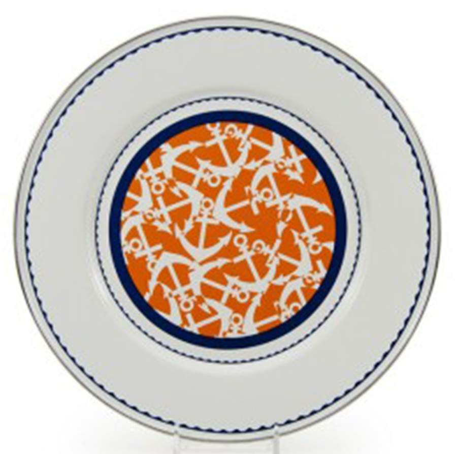 Eden Roc Dinner Plate by Golden Rabbit Enamelware-1
