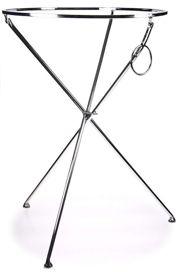 Eden Roc Collapsible Table Stand for 20" Round Tray by Golden Rabbit Enamelware-1