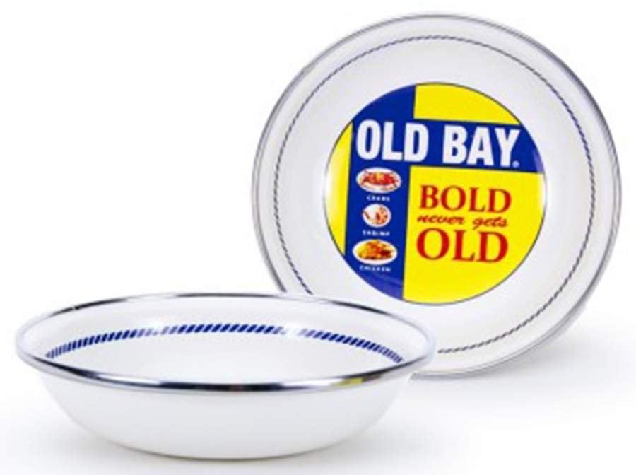Old Bay Enamelware Tasting Plate/Dish by Golden Rabbit Enamelware-1