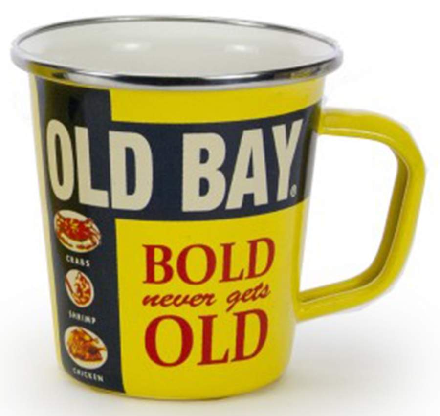 Old Bay Enamelware Latte Mug by Golden Rabbit Enamelware-1