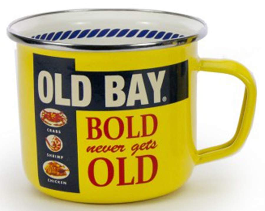 Old Bay Enamelware Grandmug by Golden Rabbit Enamelware-1