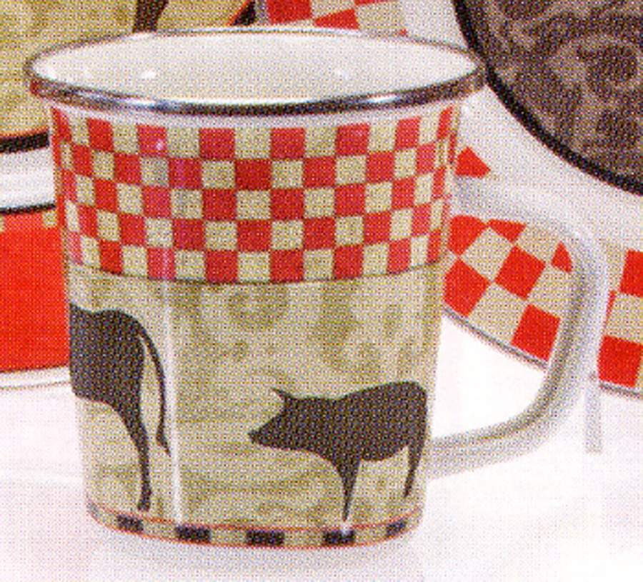 Farm To Table Enamelware Latte Mug by Golden Rabbit Enamelware-1