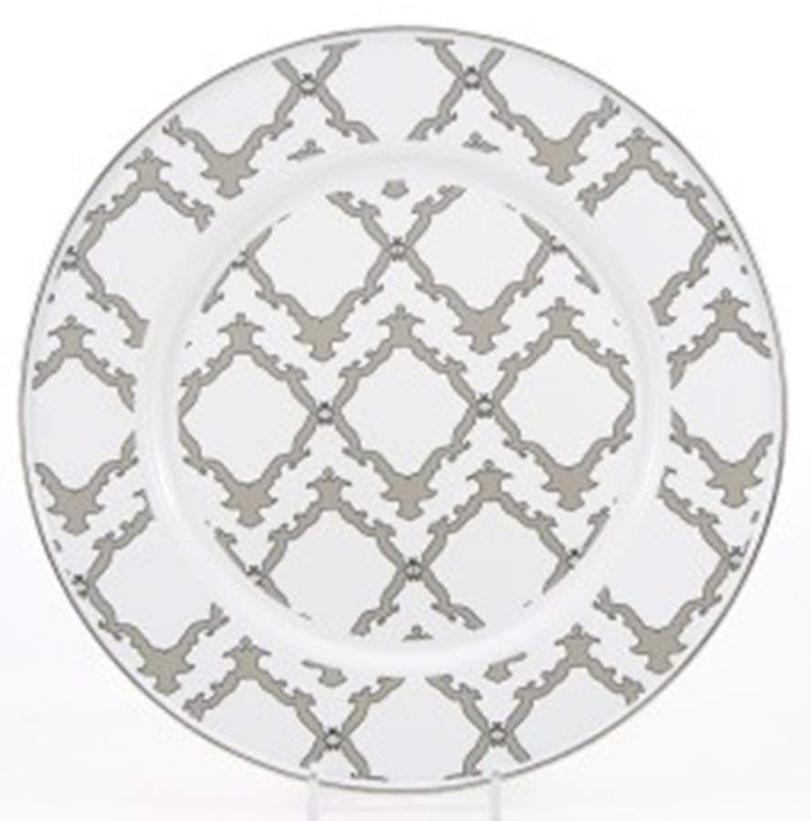 Charleston Taupe Enamelware Dinner Plate by Golden Rabbit Enamelware-1