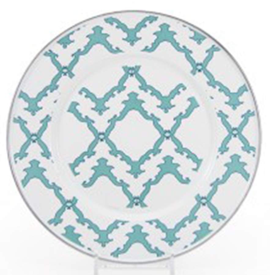 Charleston Green Enamelware Individual Sandwich Plate by Golden Rabbit Enamelware-1