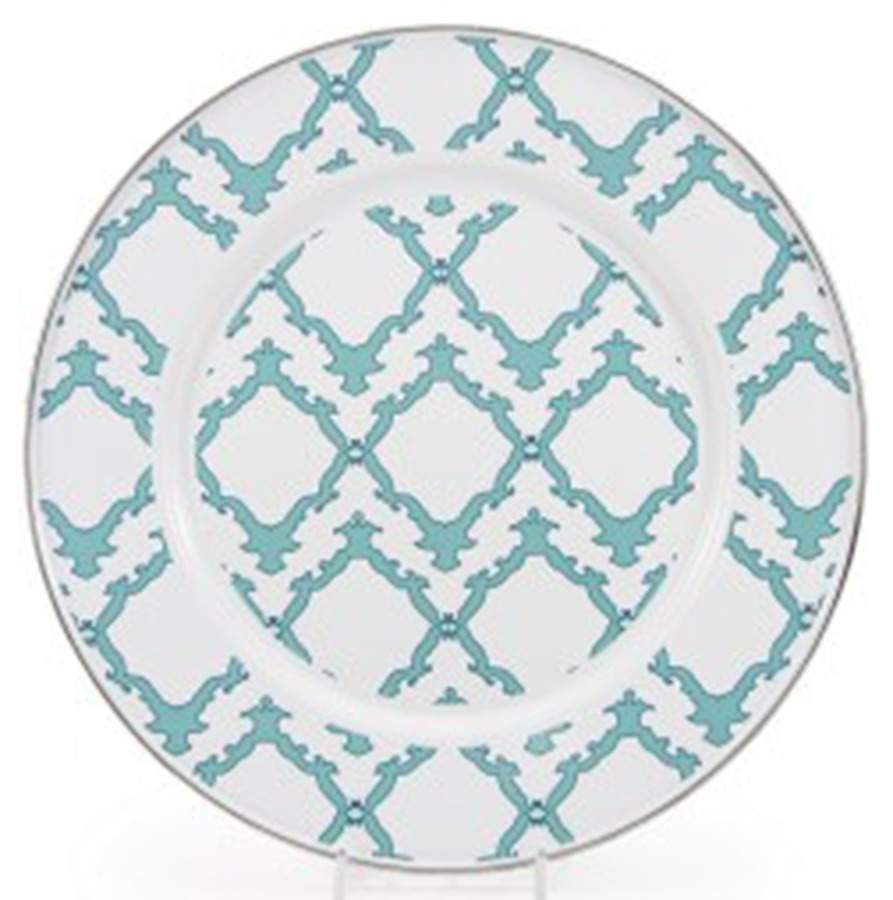 Charleston Green Enamelware Dinner Plate by Golden Rabbit Enamelware-1