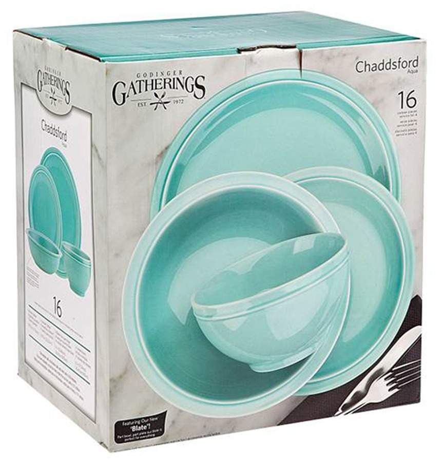 Chaddsford Aqua Dinner Plate by Godinger-1