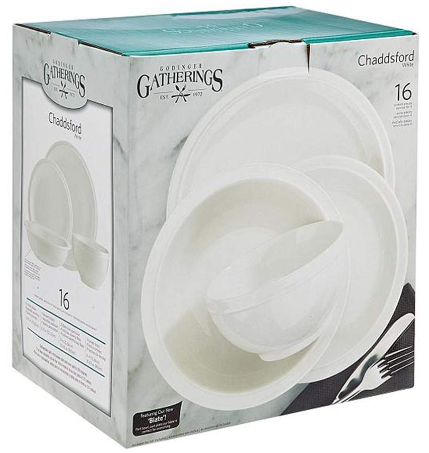 Chaddsford White Dinner Plate by Godinger-1