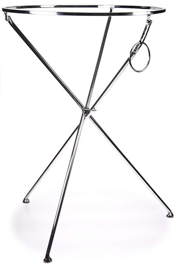 Snowman Enamelware Collapsible Table Stand for 20" Round Tray by Golden Rabbit Enamelware-1