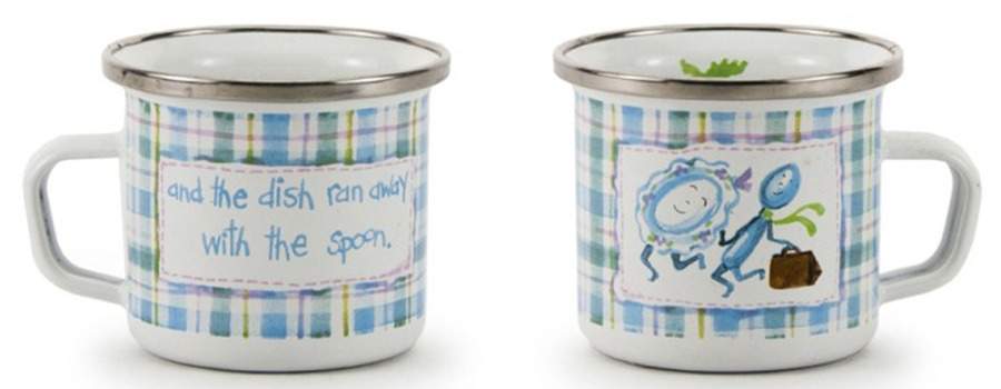 Nursery Rhyme Enamelware Child's Mug by Golden Rabbit Enamelware-1