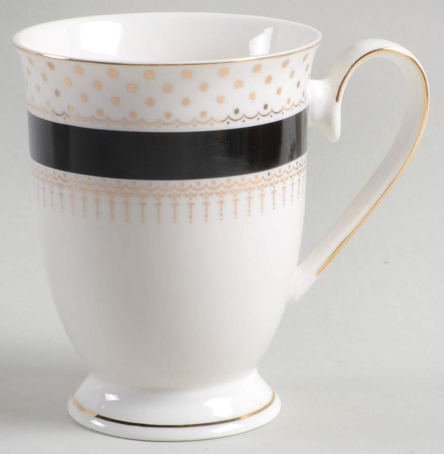 Pin Dots Black Mug by Grace's Teaware-1