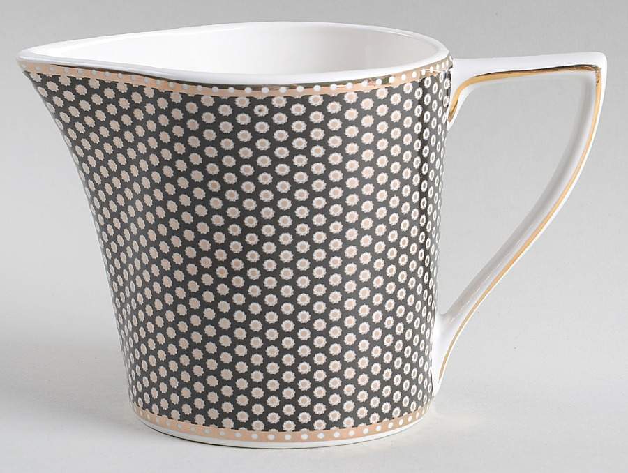 Black Gold Dots Creamer by Grace's Teaware-1