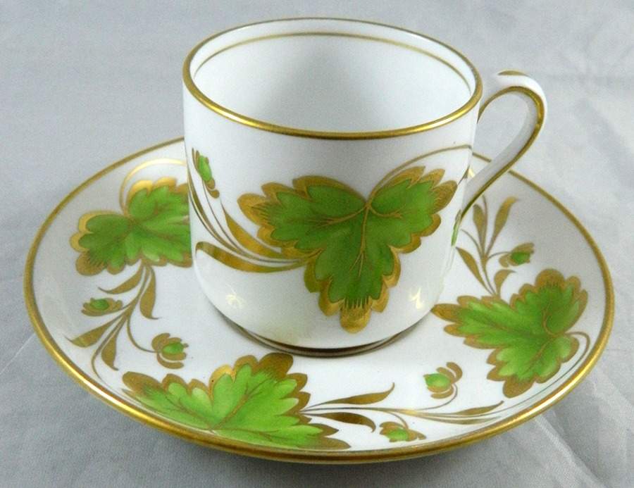 Rosslyn Green Flat Demitasse Cup & Saucer Set by Grosvenor-1