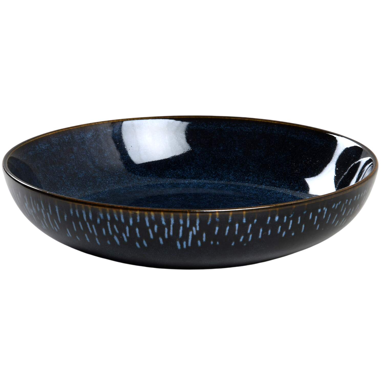 Matisse Cobalt Blue 8" Individual Pasta Bowl by Gibson Designs-1