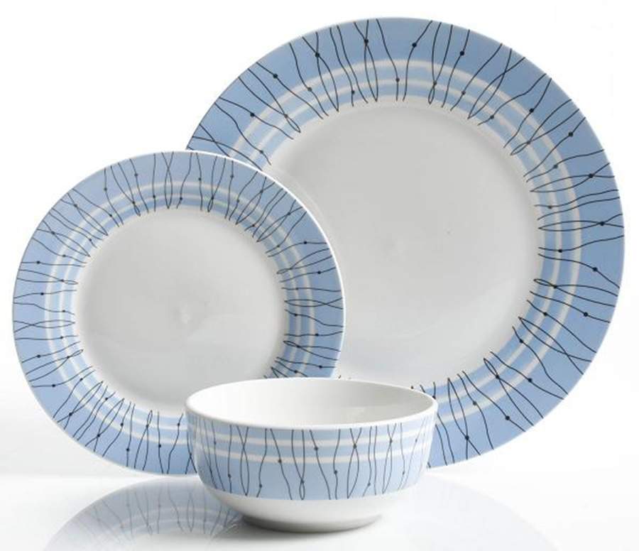 Classic Blue Dinner Plate by Gibson Designs-1