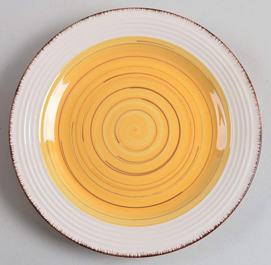 Confetti Band Salad/Dessert Plate by Gibson Designs-1