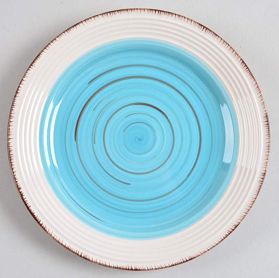Confetti Band Salad/Dessert Plate by Gibson Designs-1