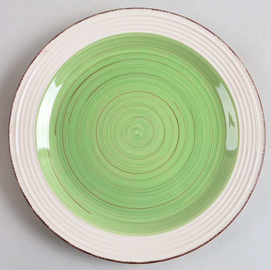 Confetti Band Dinner Plate by Gibson Designs-1