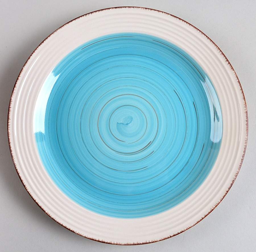 Confetti Band Dinner Plate by Gibson Designs-1