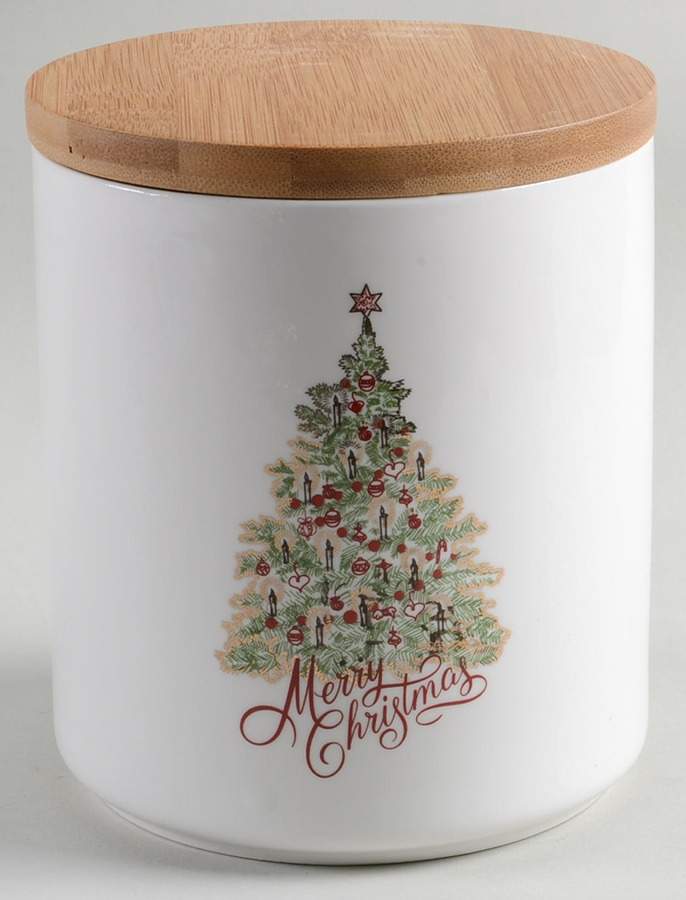 Star Tree Scallop Medium Canister & Lid by Grace's Teaware-1
