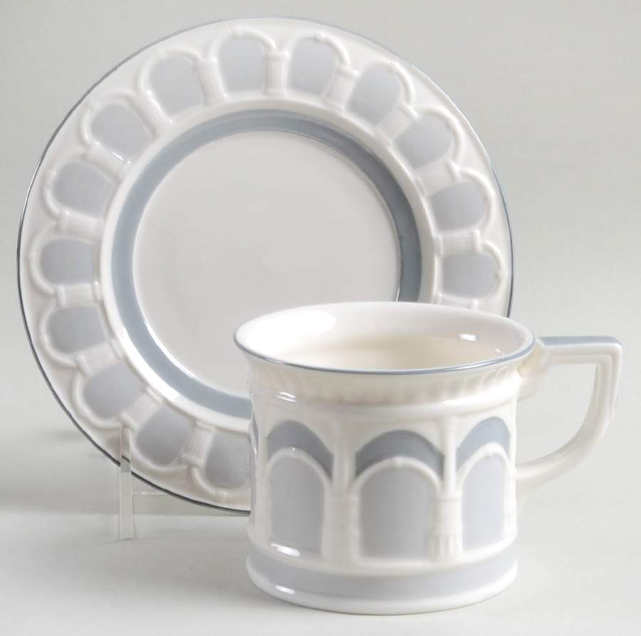 Architecture Craft Flat Cup & Saucer Set by Grace's Teaware-1