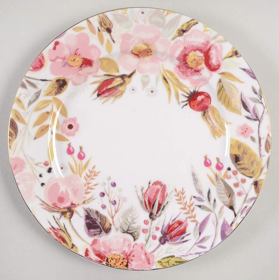 Floral Feast Salad Plate by Grace's Teaware-1