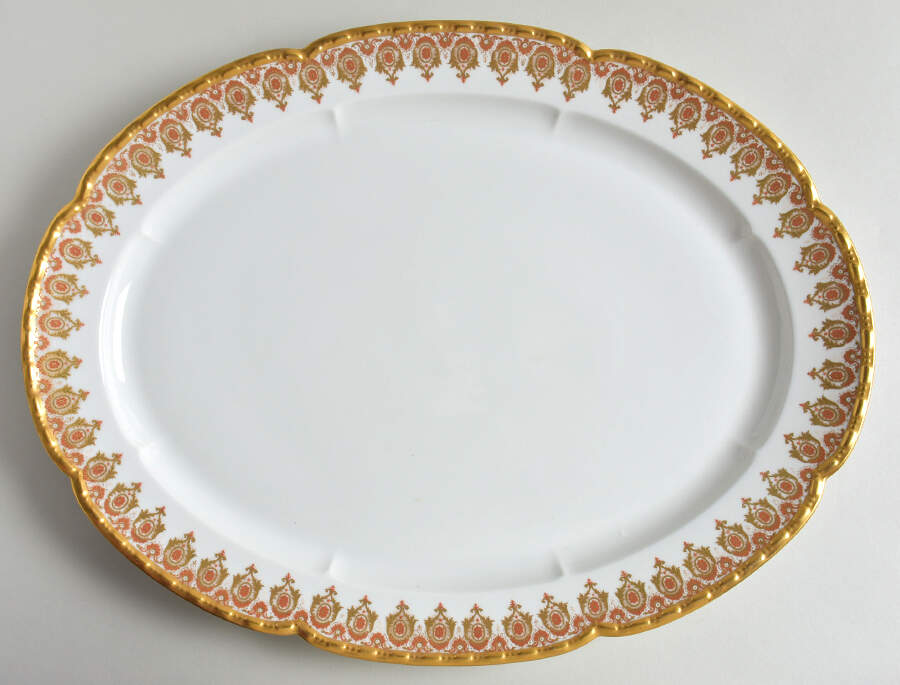 GUE828 17" Oval Serving Platter by WM Guerin-1