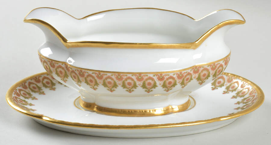 GUE828 Gravy Boat & Underplate by WM Guerin-1