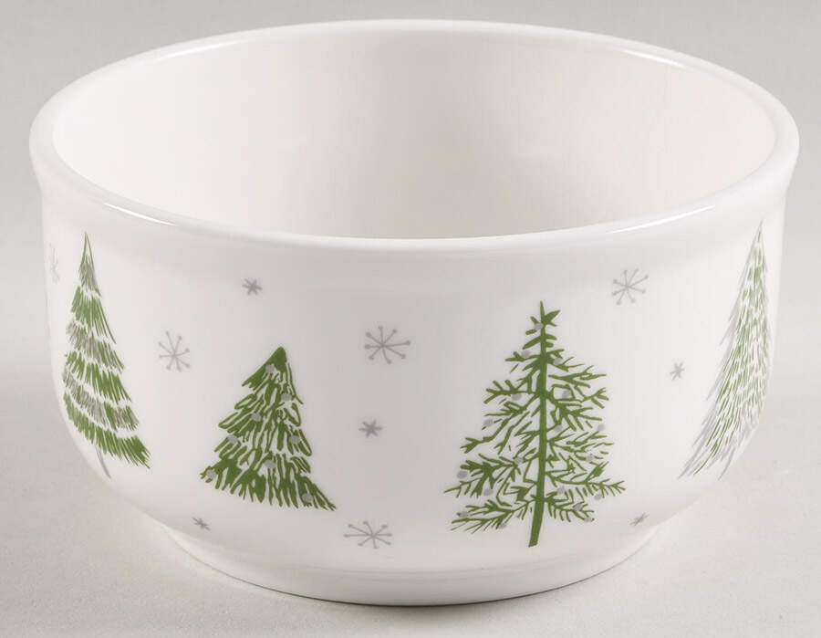 Green Gold Trees 16 Oz Round Plastic Microwave Bowl No Vent Lid by Grace's Teaware-1