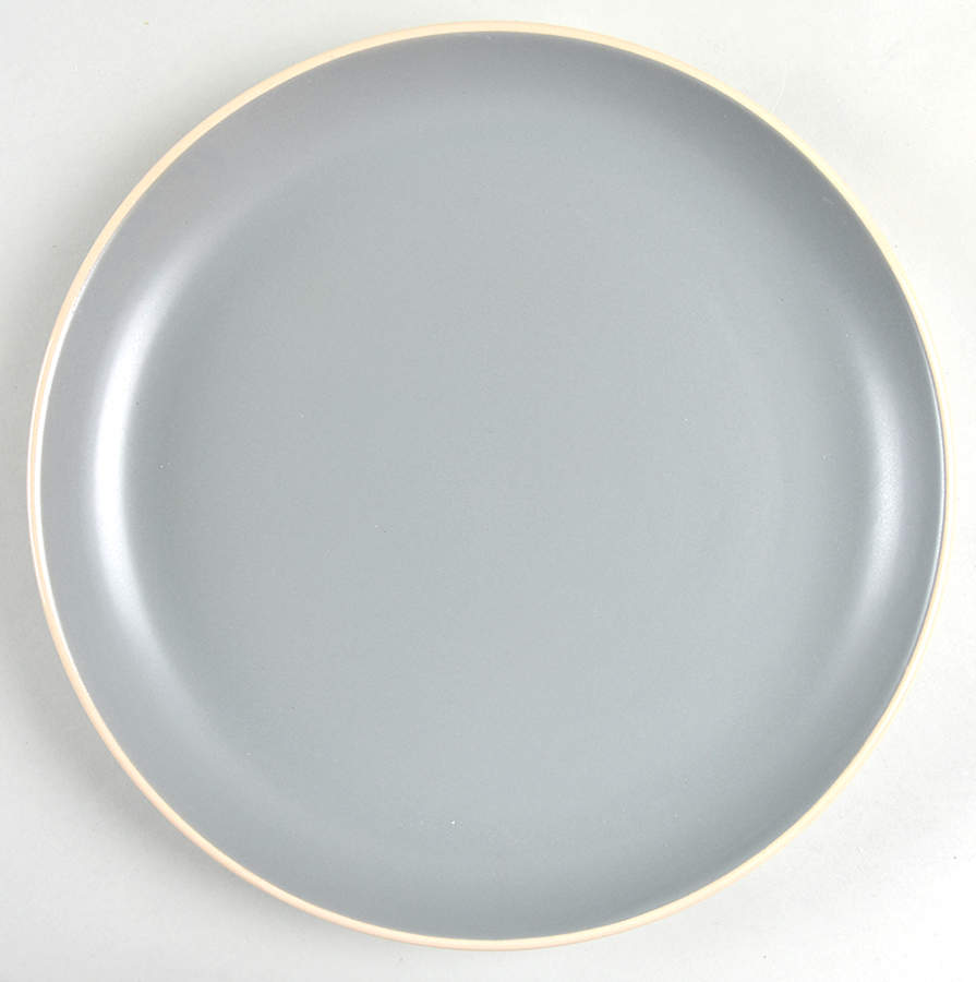 Rockaway Grey Dinner Plate by Gibson Designs-1