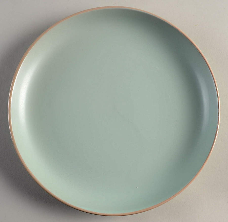 Rockaway Teal Dinner Plate by Gibson Designs-1