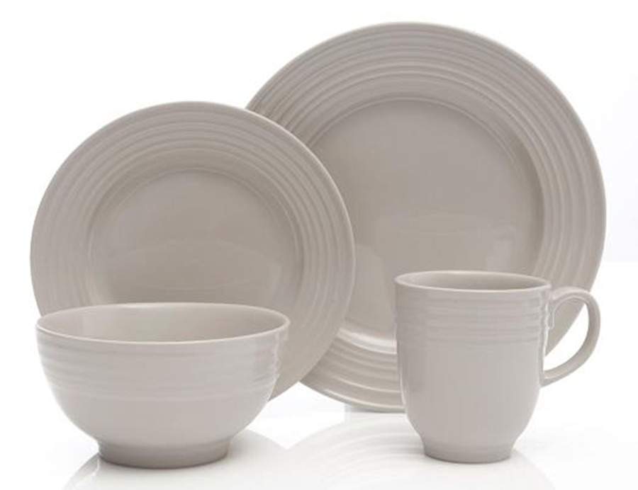 Stanza Taupe Dinner Plate by Gibson Designs-1