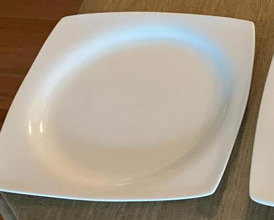 Straight Square Square Salad Plate by Godinger-1