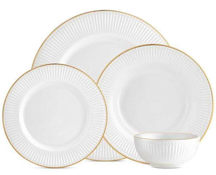 Republique (Gold Trim) Dinner Plate by Godinger-1