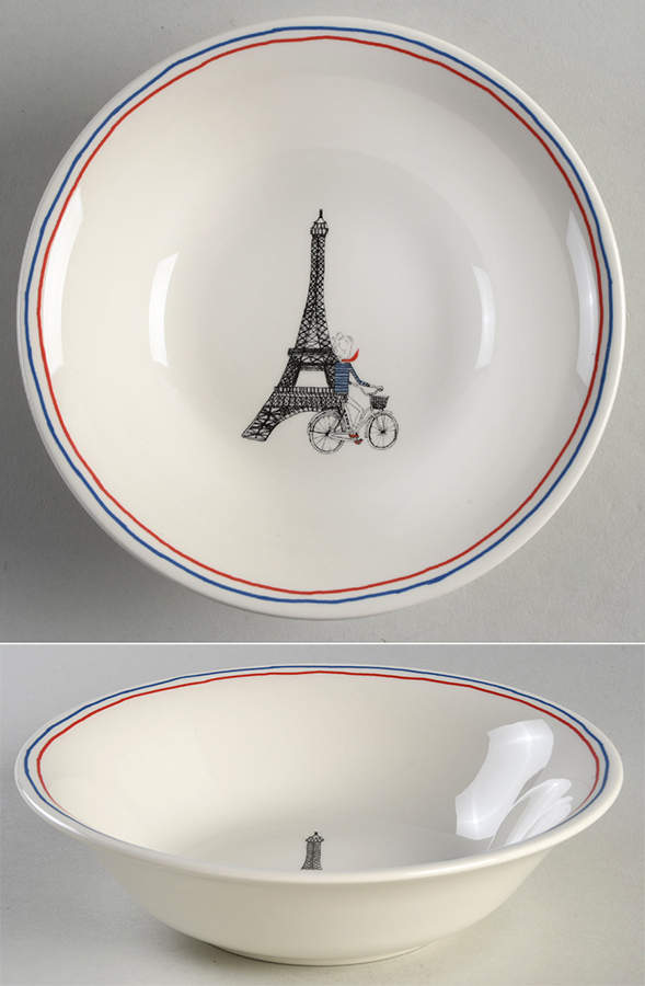Ca C'est Paris Coupe Soup Bowl by Faiencerie De Gien-1