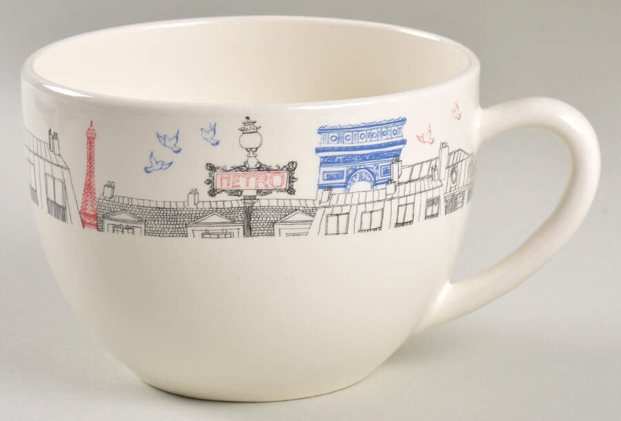 Ca C'est Paris Jumbo Cup by Faiencerie De Gien-1
