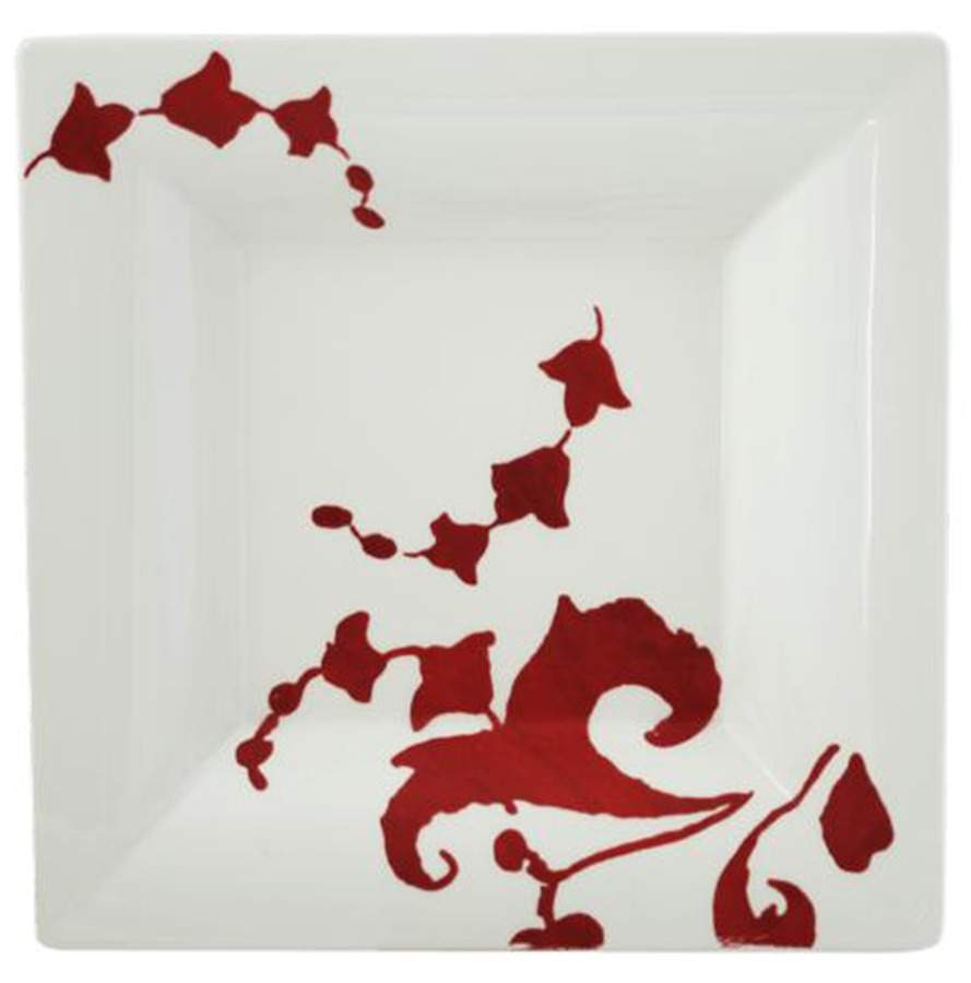 Garance 8" Square Tray by Faiencerie De Gien-1