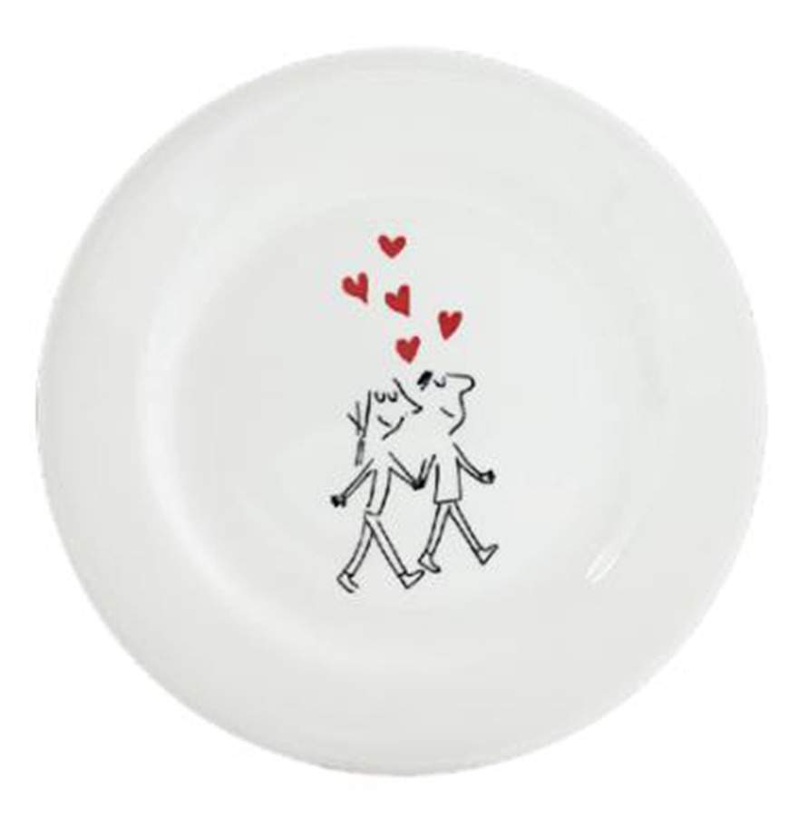 Les Amoureux Salad/Dessert Plate by Faiencerie De Gien-1