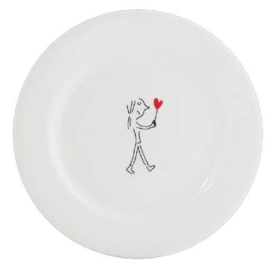 Les Amoureux Salad/Dessert Plate by Faiencerie De Gien-1