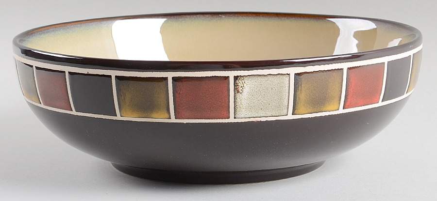 Casa Roja 9" Round Serving Bowl by Gibson Designs-1