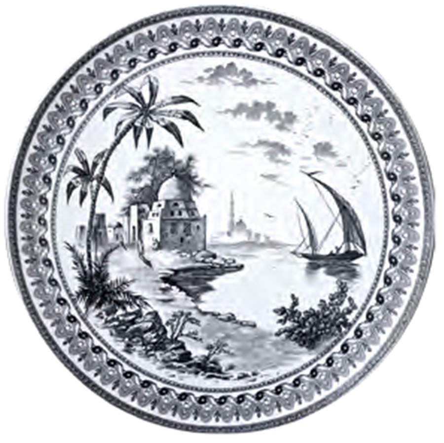 Les Depareillees Wall Plate by Faiencerie De Gien-1
