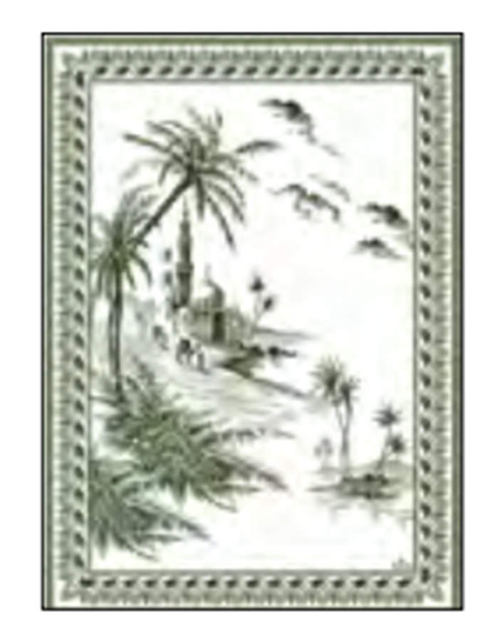 Les Depareillees Tea Towel by Faiencerie De Gien-1