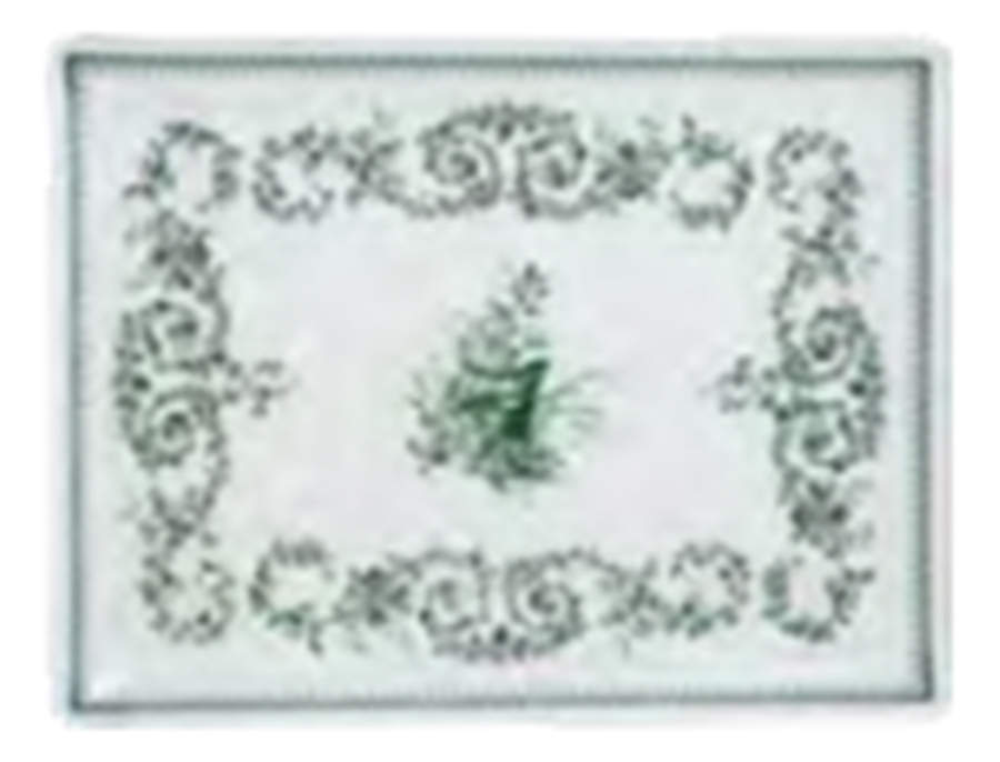 Les Depareillees 11" Acrylic Rectangular Tray by Faiencerie De Gien-1