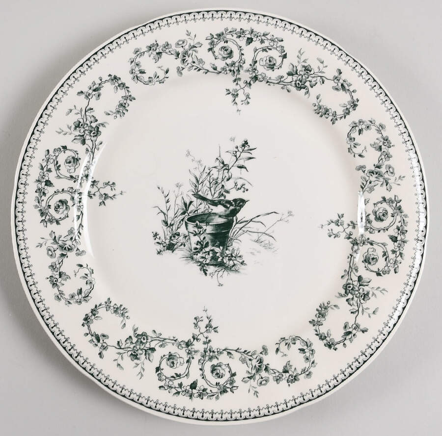 Les Depareillees Dinner Plate by Faiencerie De Gien-1