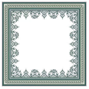 Les Depareillees 66" Square Tablecloth by Faiencerie De Gien-1