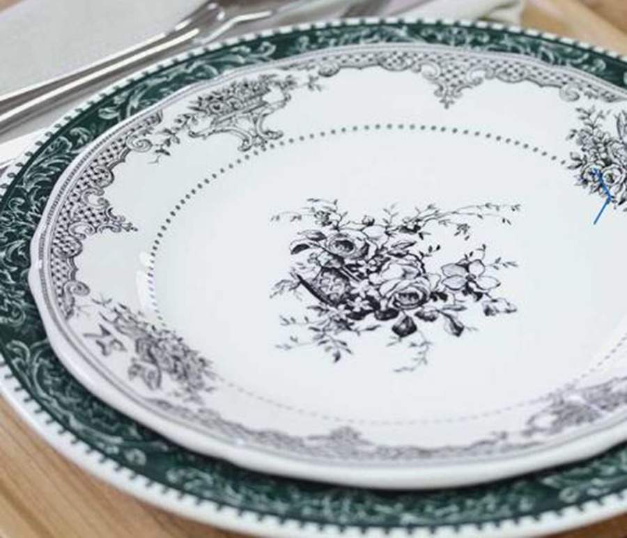 Les Depareillees Salad/Dessert Plate by Faiencerie De Gien-1