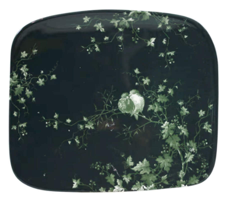Les Oiseaux 7" Square Plate by Faiencerie De Gien-1
